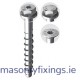 FBS II 10mm x 65mm (10/-/-) SK Countersunk Ultracut Concrete Screw Zinc Plated  BOX 50